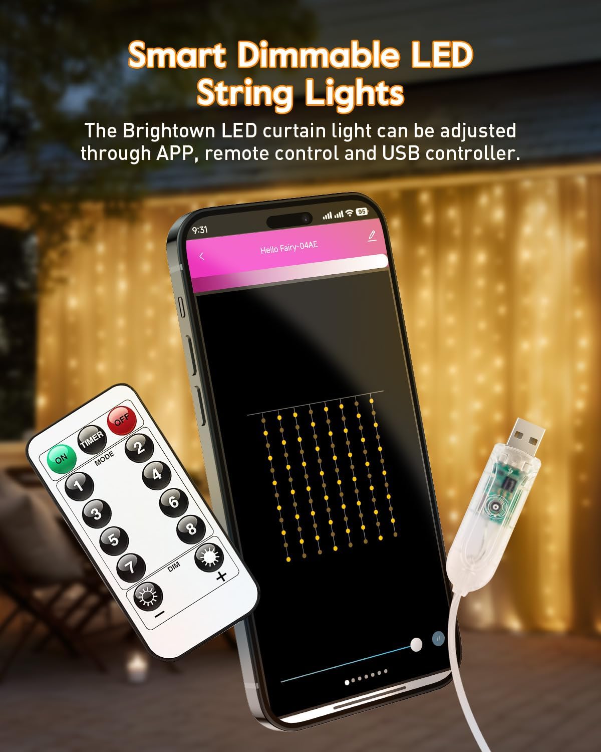 included ir remote control for offline use