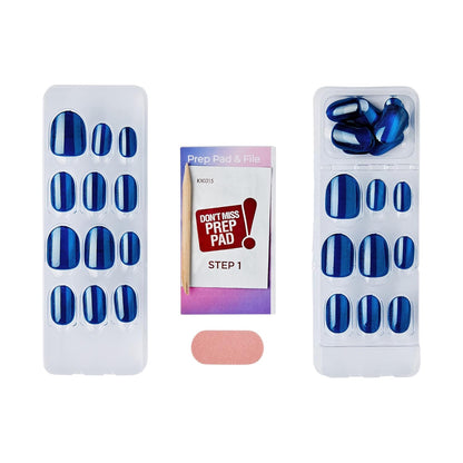 included prep pad, mini nail file, and manicure stick for complete diy application