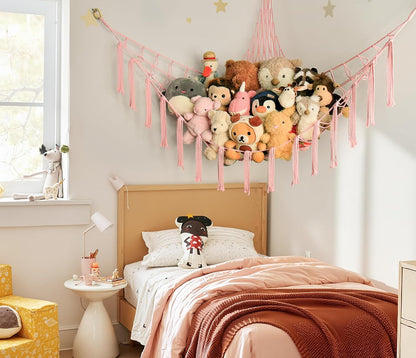 included screw-in wall hooks and mounting hardware (no adhesive required)