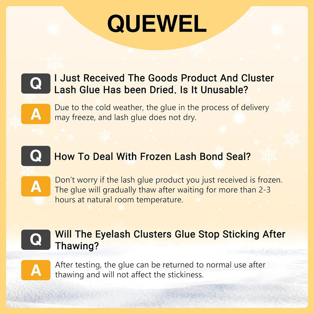 included waterproof bond and seal glue for long-lasting hold