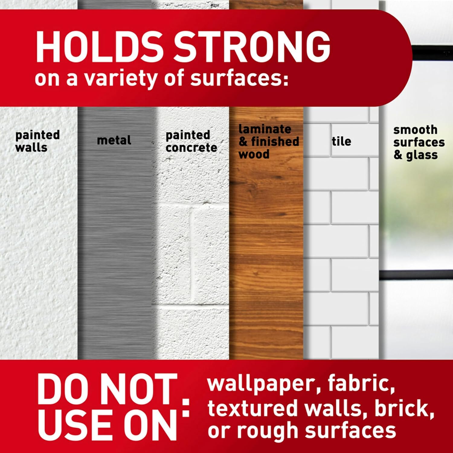 includes 8 large command strips for initial mounting plus spares