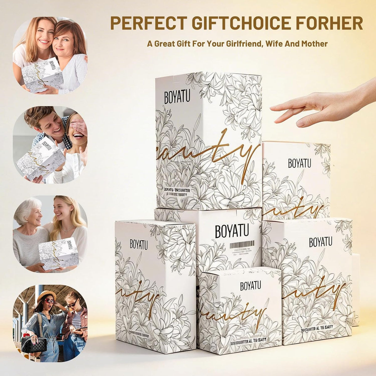includes elegant gift box and blank personalized greeting card; available in 59 color/style combinations