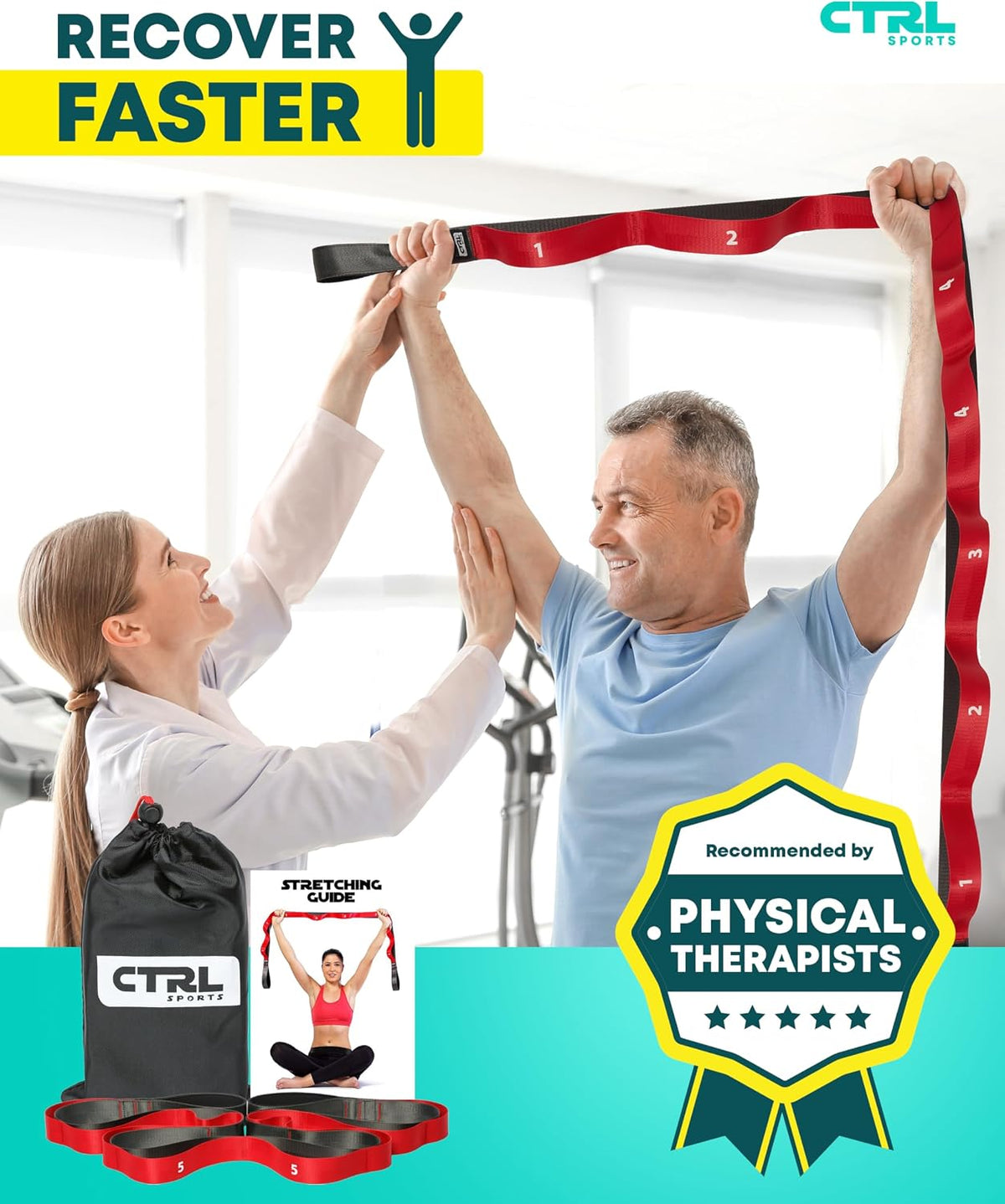 includes zippered carry bag and free stretching guide e-book