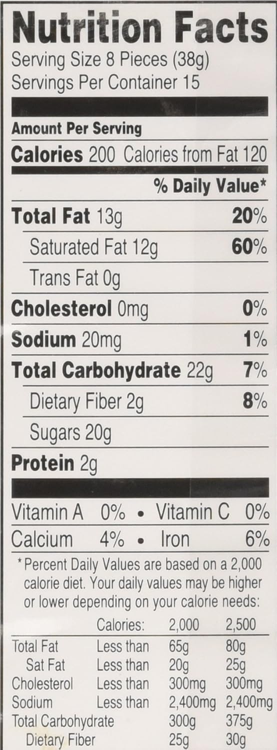 individually foil-wrapped, bite-sized pieces for portion control and freshness