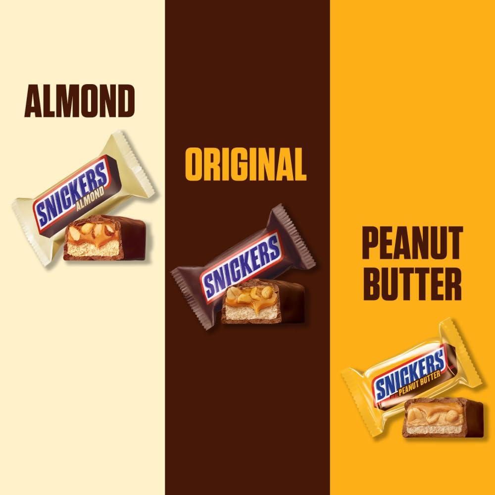 individually foil-wrapped fun-size bars for hygiene and easy distribution
