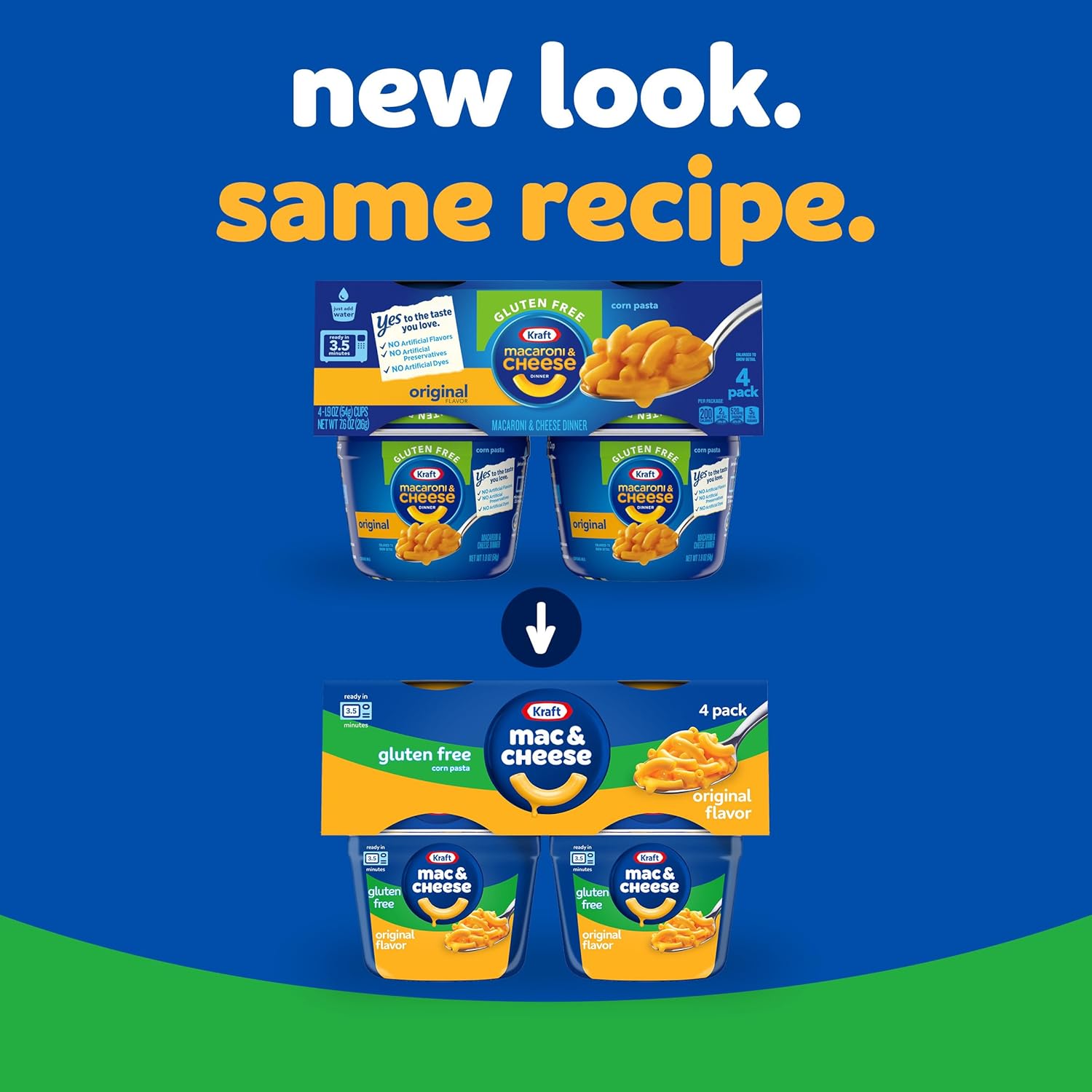 individually sealed pasta and sauce for portion control and freshness