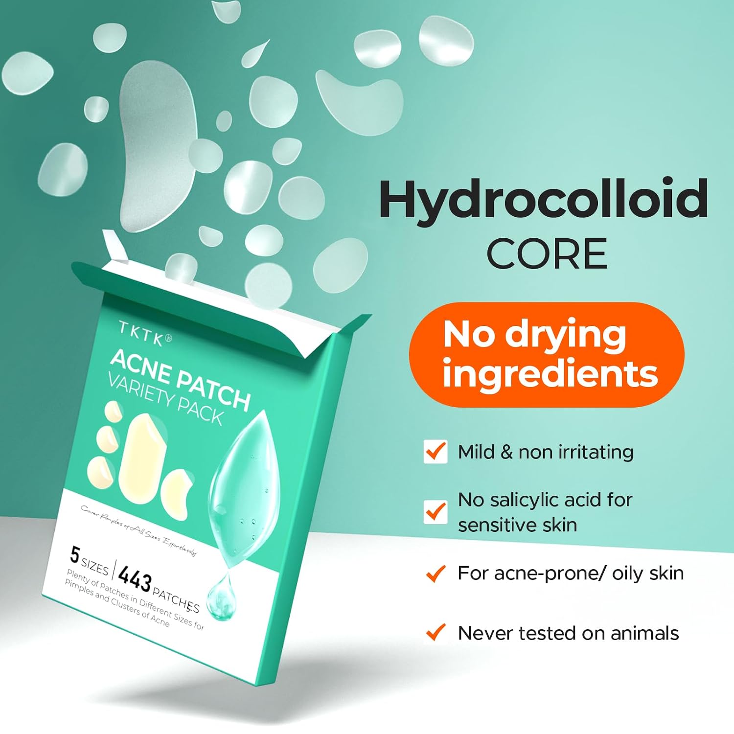 individually sealed patches for hygiene and portability