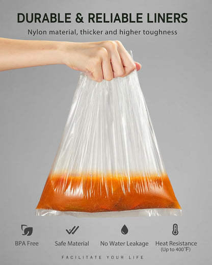 individually stacked packaging so each liner dispenses without sticking to the next