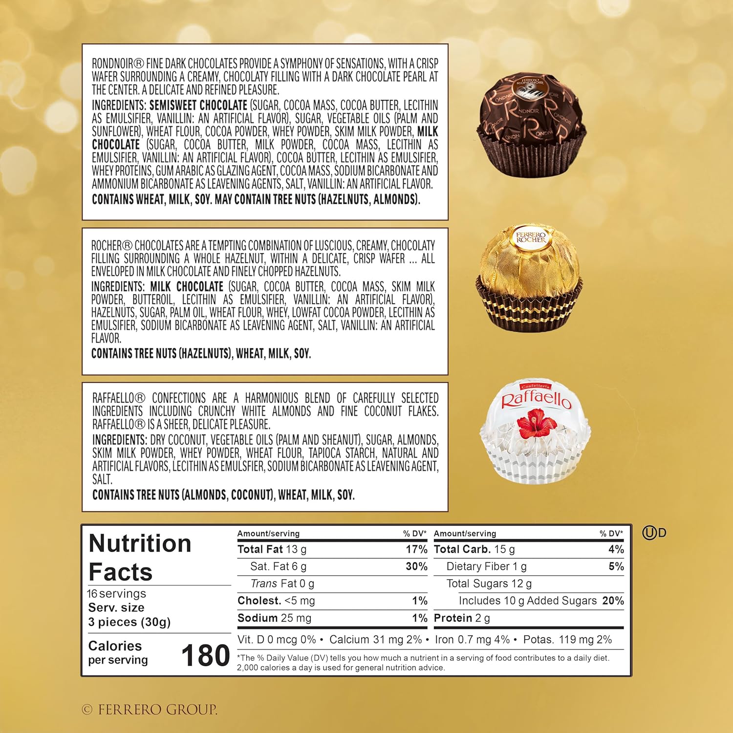 individually wrapped confections for freshness and easy sharing