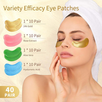 individually wrapped eye patches for single-use hygiene and travel portability