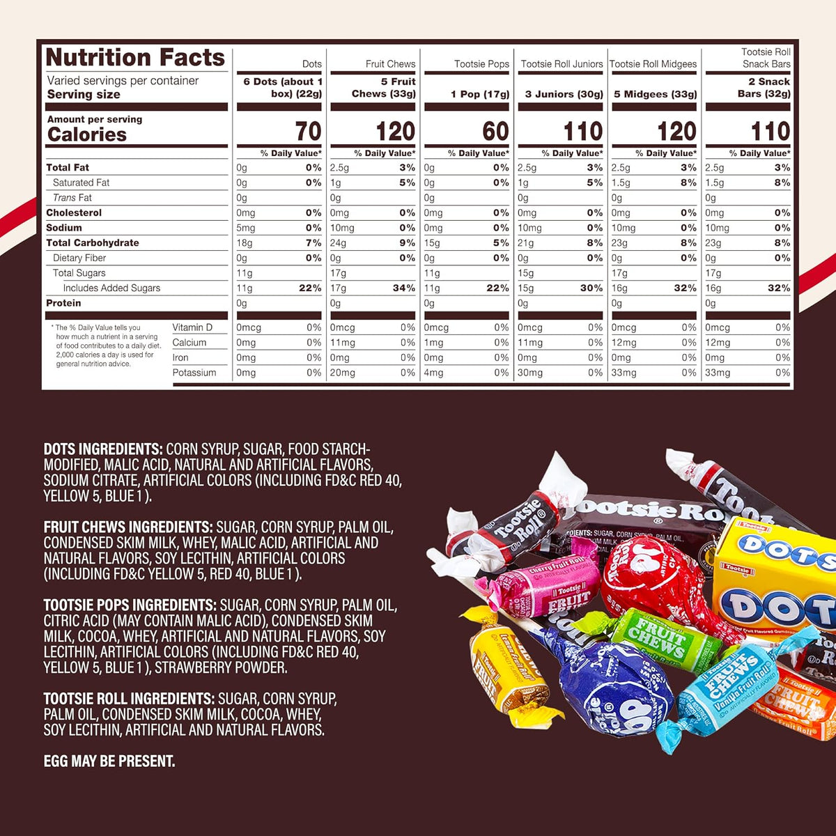 individually wrapped fun-size pieces