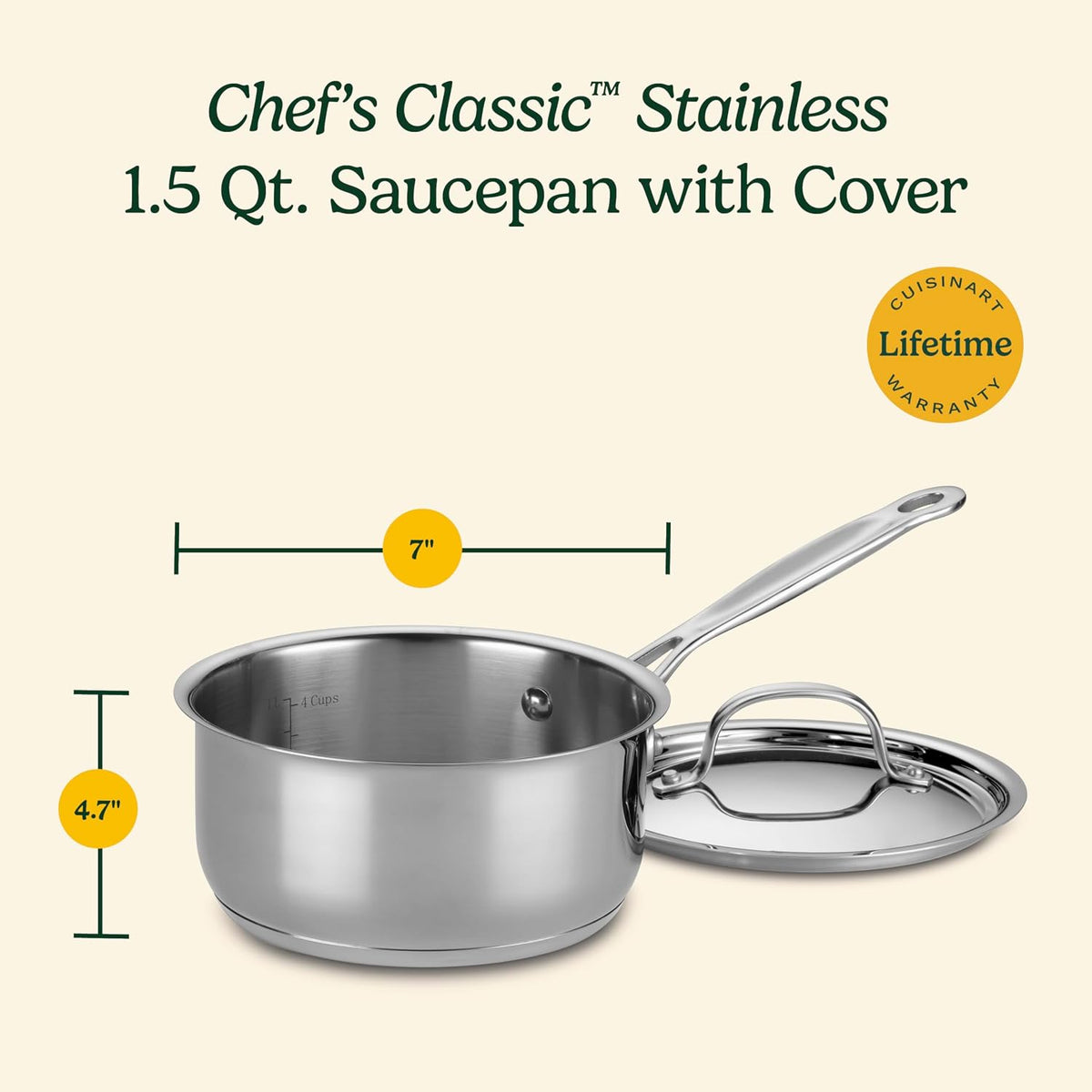 induction-ready base compatible with gas, electric, and oven use up to high temperatures