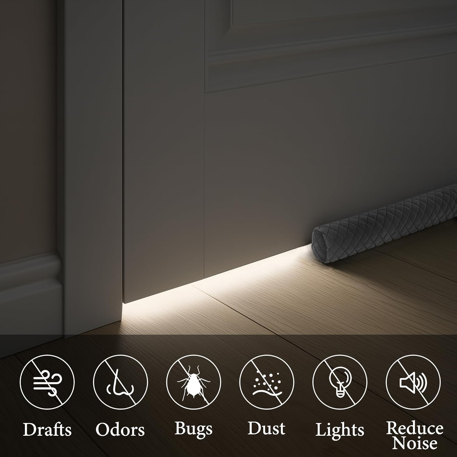 insert-style sliding installation (no adhesive, no floor damage)