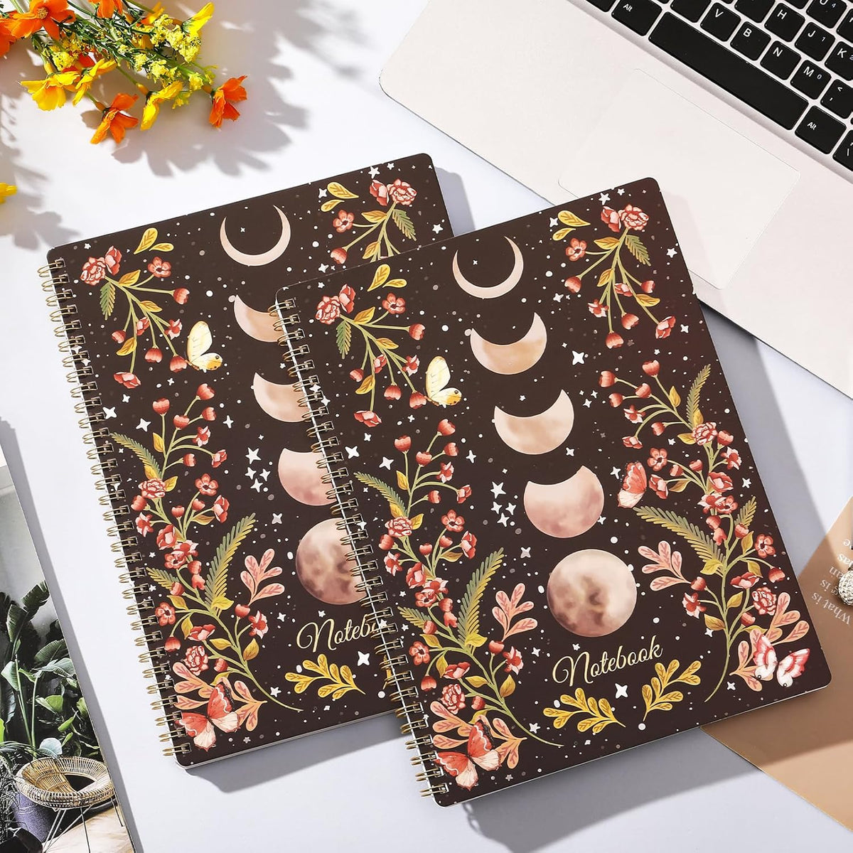 Inspira Spiral Notebook – Neutral Aesthetic Notebook for Everyday Carry, Water-Resistant Soft Cover Journal