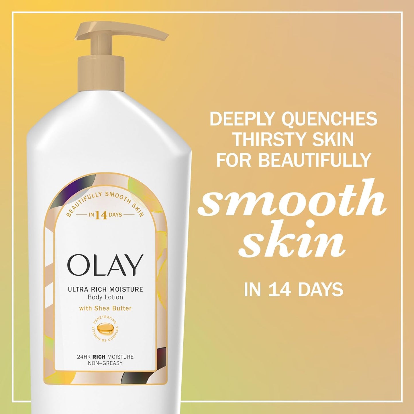 instant-absorbing, non-greasy formula