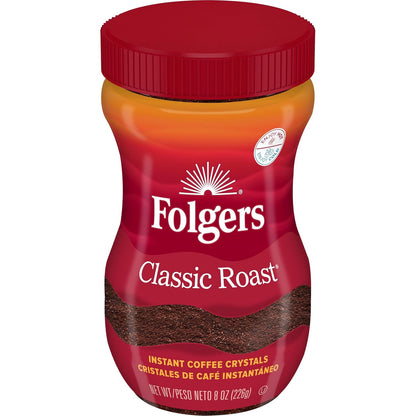 instant coffee granule format that dissolves in water or milk