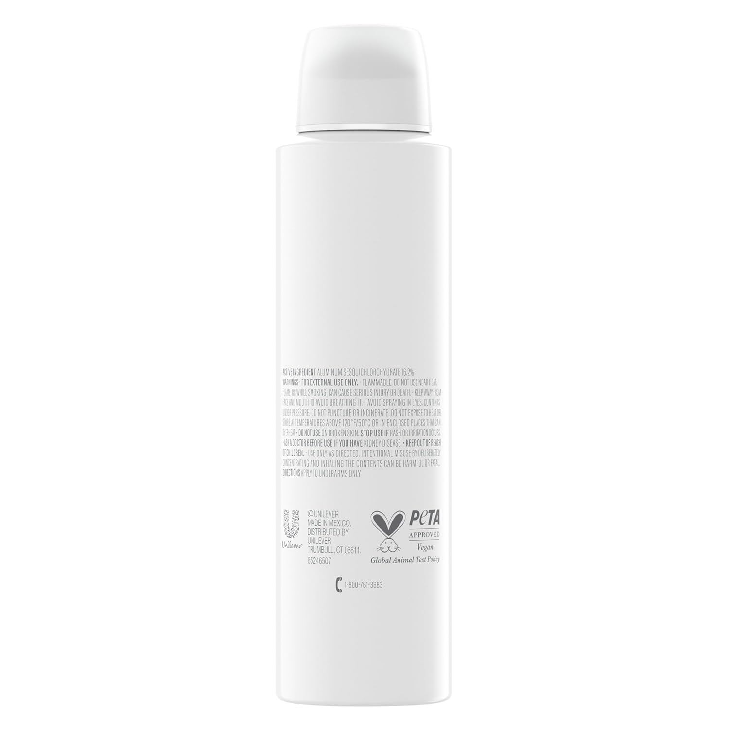 instant-dry aerosol spray application (6-inch distance)
