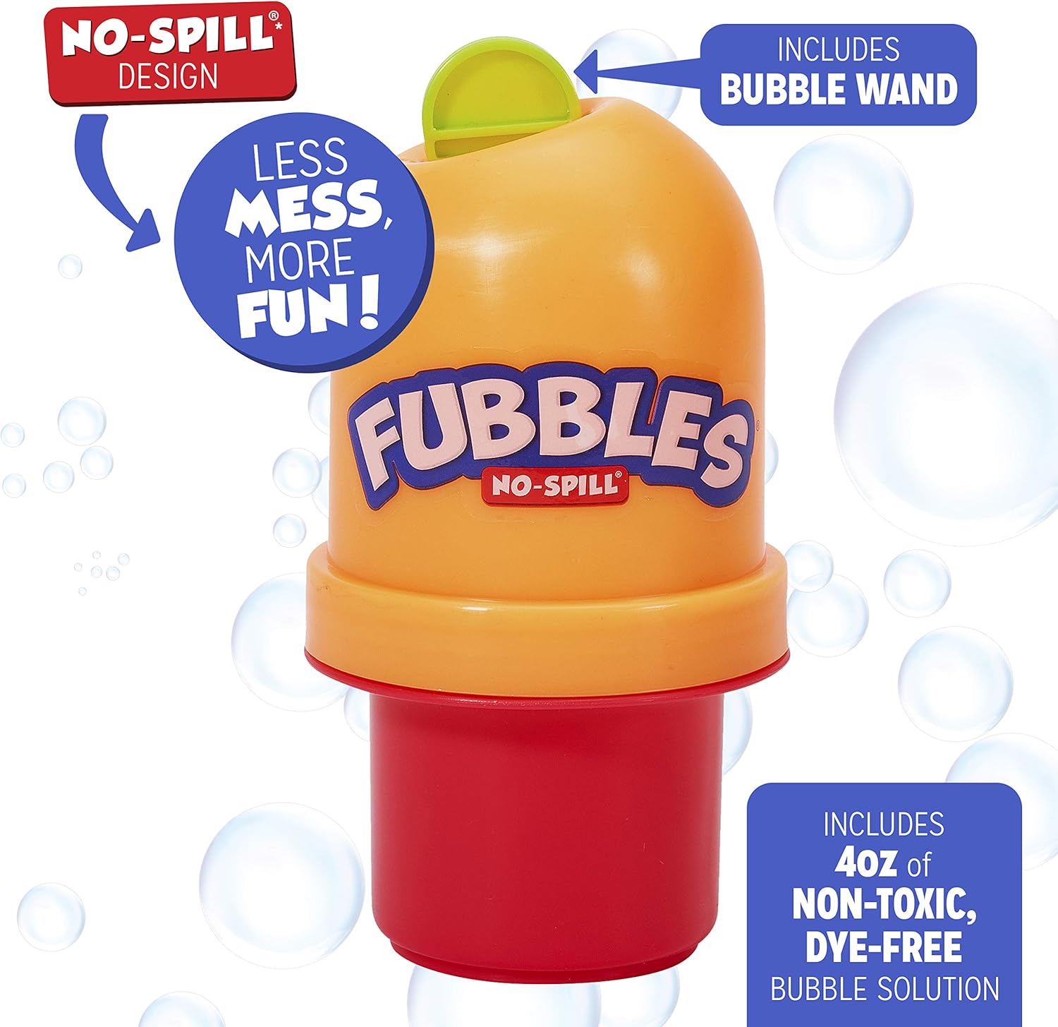 integrated bubble wand for immediate play out of the package