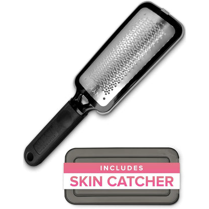 integrated dead skin catcher for mess-free filing