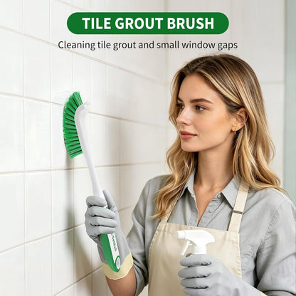 integrated hanging hole on handle for wall-mounted storage and faster drying