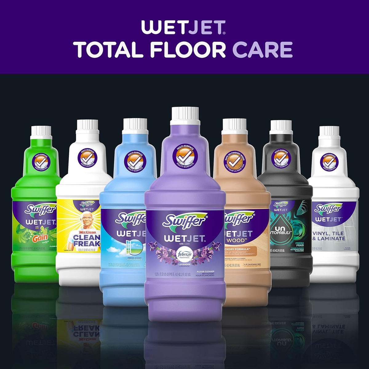 intended for use with swiffer wetjet heavy duty mopping pads for optimal absorption