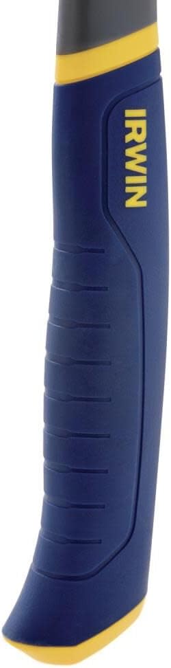 IRWIN Fiberglass Claw Hammer – Anti-Slip Hybrid Handle for Safer, Controlled Strikes