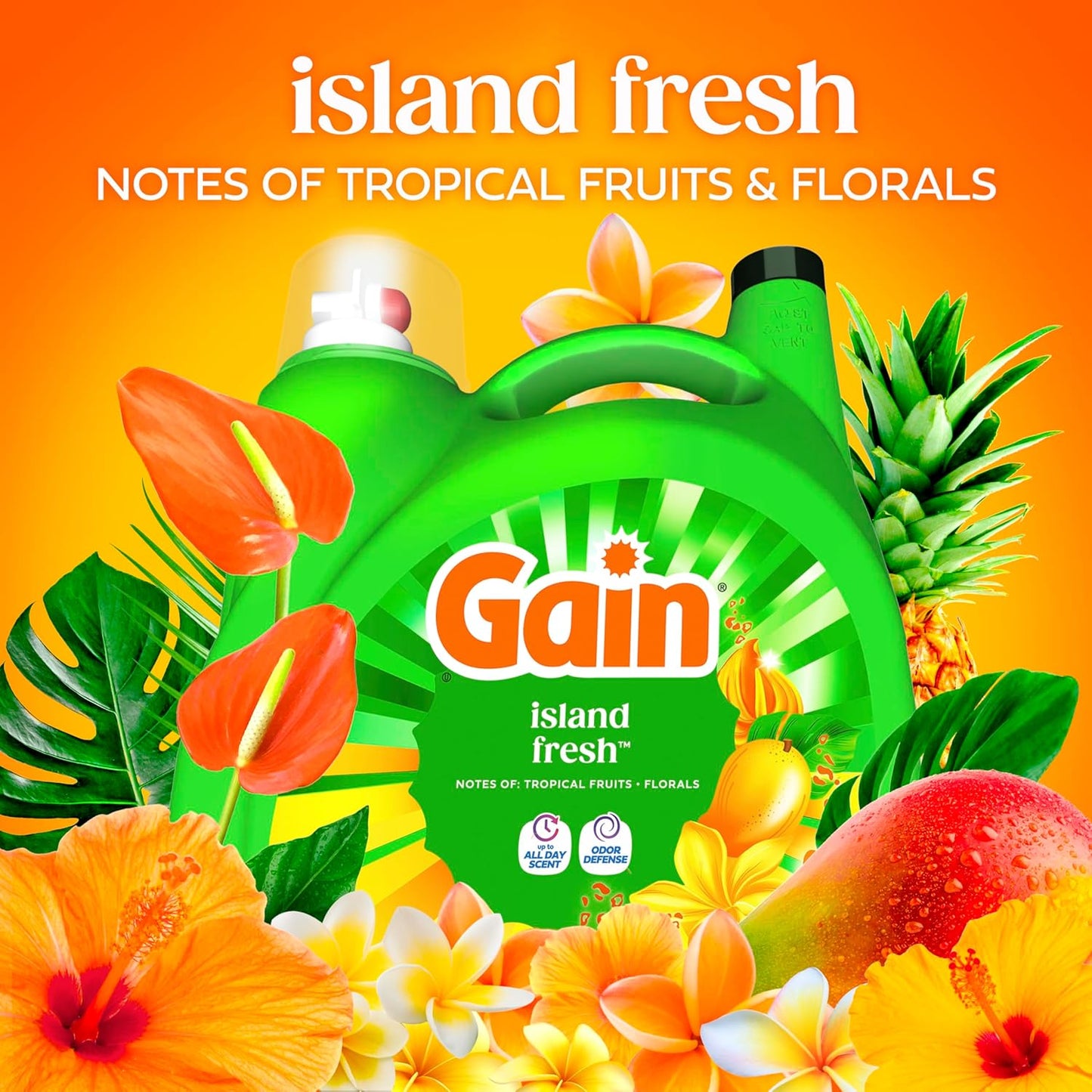 island fresh scent profile blending tropical fruits and floral notes