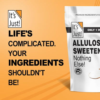 It's Just - Allulose Powder for Mindful Keto Living, Non-Glycemic Sugar Substitute for Calm Daily Routines