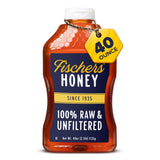 Fischer's Family-Size Wildflower Honey – Gift-Ready Natural Sweetener for Hosts and Coffee Enthusiasts