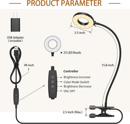 iZELL LED Reading Lamp Gift – Thoughtful Birthday and Holiday Present for Readers, Crafters, and Remote Workers
