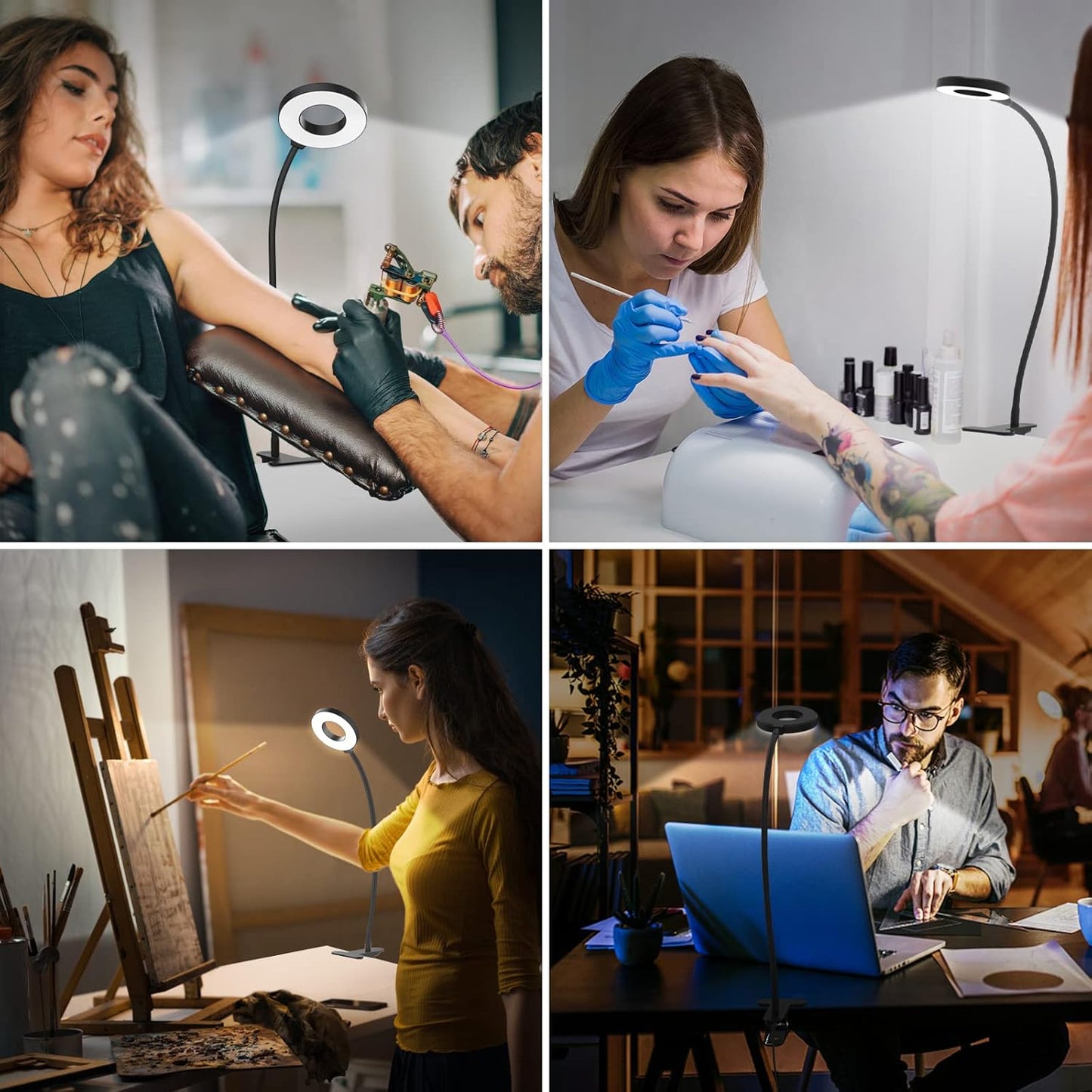 iZELL LED Reading Lamp Gift – Thoughtful Birthday and Holiday Present for Readers, Crafters, and Remote Workers
