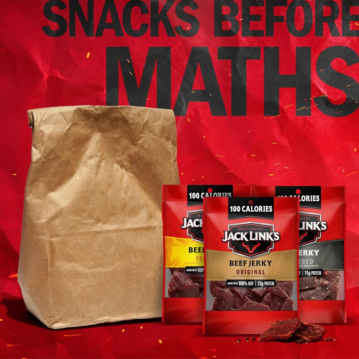 Jack Link's Beef Jerky Variety Pack – Protein Packed Gift for Men, Father's Day and Birthday Snack Basket