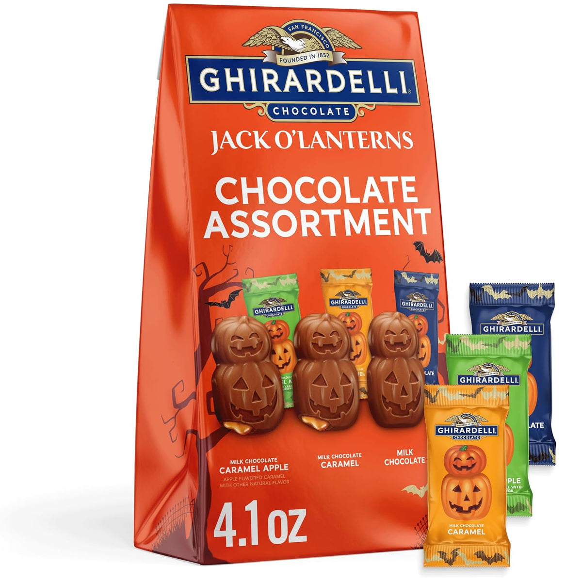 jack o'-lantern molded chocolate shapes for visual halloween theming