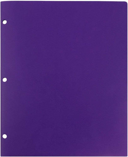 JAM PAPER Tough Plastic School Folders for Children - 3 Ring Binder Pockets in Bright Colors for Grade School and Middle School