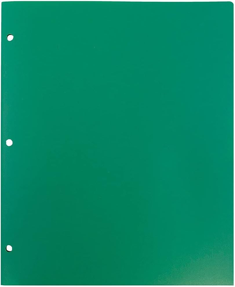 JAM PAPER Tough Plastic School Folders for Children - 3 Ring Binder Pockets in Bright Colors for Grade School and Middle School