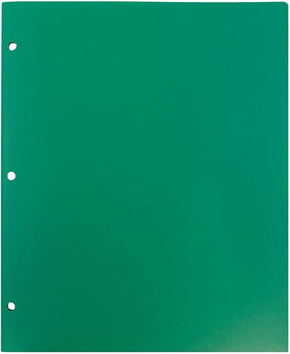 JAM PAPER Tough Plastic School Folders for Children - 3 Ring Binder Pockets in Bright Colors for Grade School and Middle School