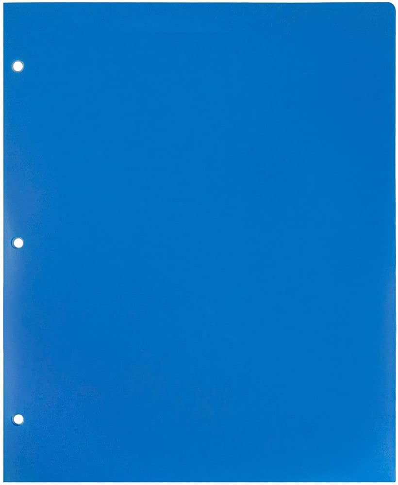 JAM PAPER Tough Plastic School Folders for Children - 3 Ring Binder Pockets in Bright Colors for Grade School and Middle School