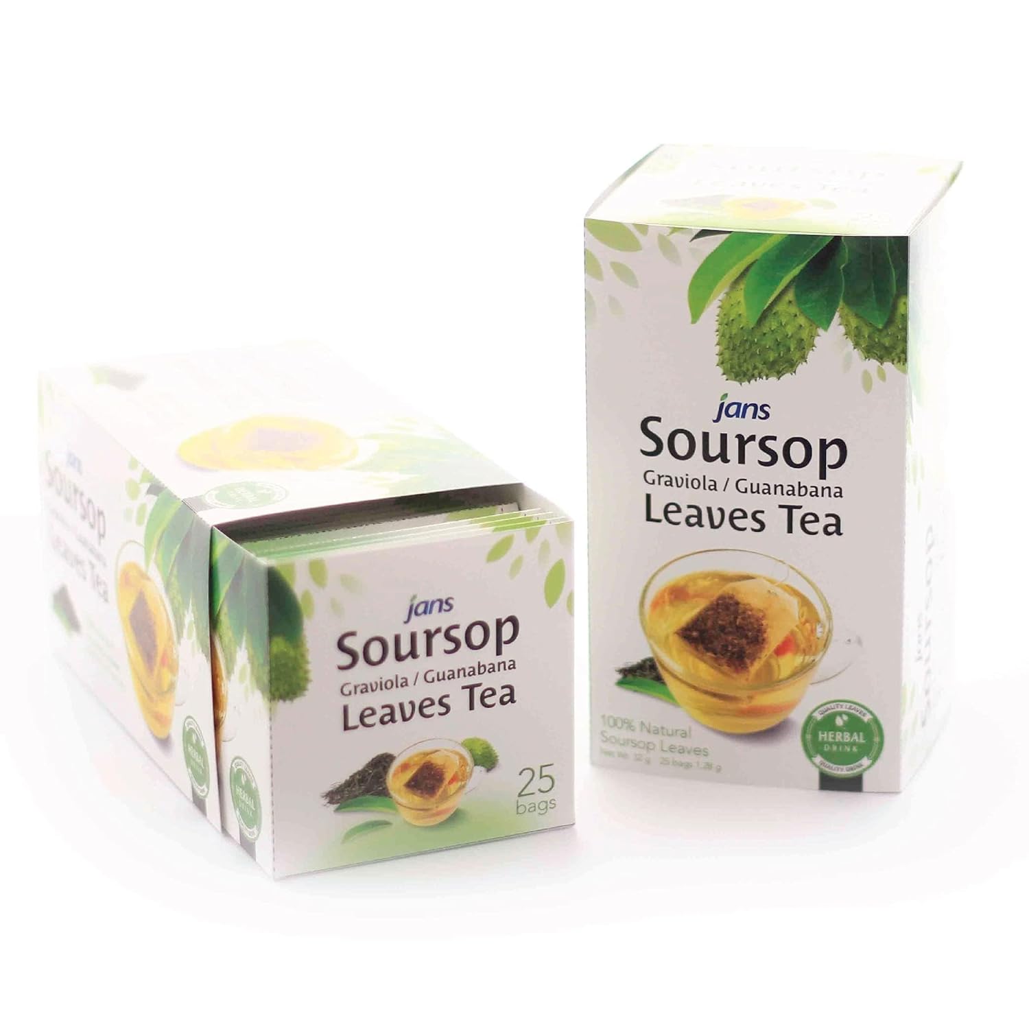 Jans Soursop Leaf Tea Bags – Caffeine-Free Herbal Ritual for Nightly Self-Care and Better Sleep