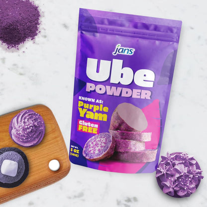 Jans Ube Powder for Baking, 5 oz | Clean-Ingredient Purple Yam for Mindful Home Cooking