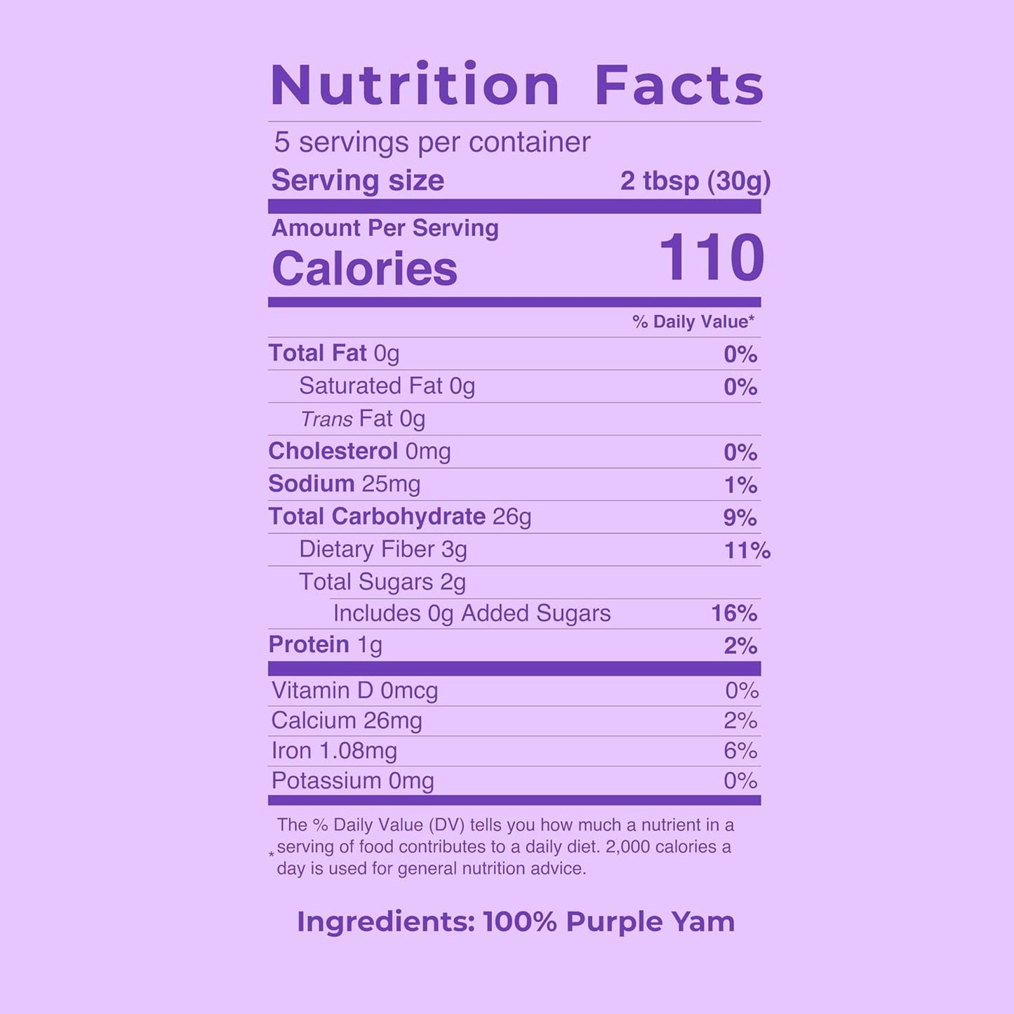 Jans Ube Powder for Baking, 5 oz | Clean-Ingredient Purple Yam for Mindful Home Cooking