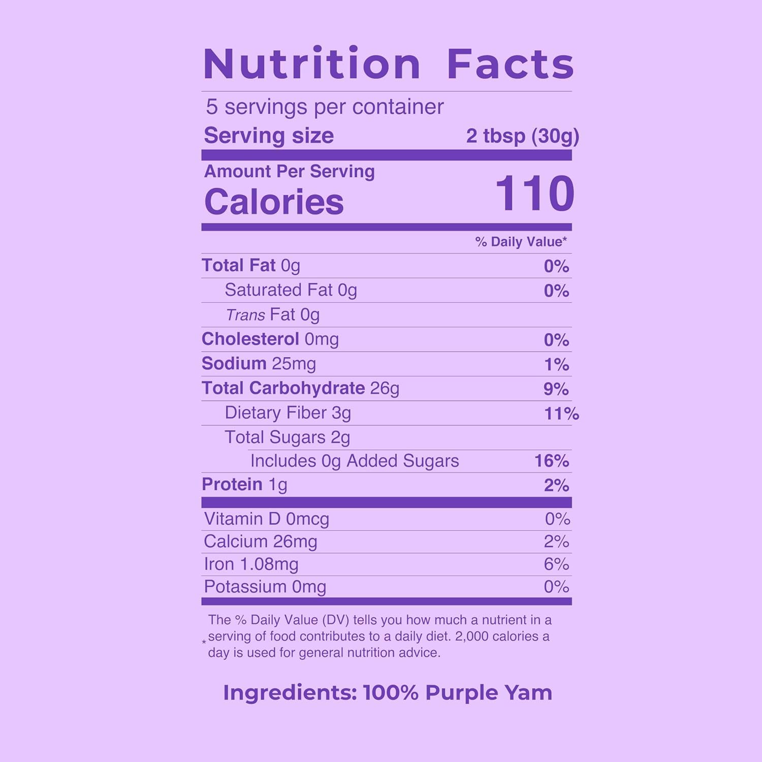 Jans Ube Powder for Baking, 5 oz | Clean-Ingredient Purple Yam for Mindful Home Cooking