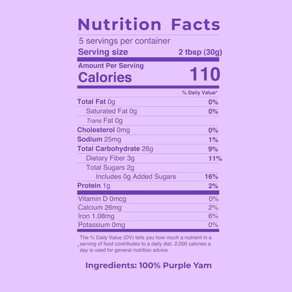 Jans Ube Powder for Baking, 5 oz | Clean-Ingredient Purple Yam for Mindful Home Cooking