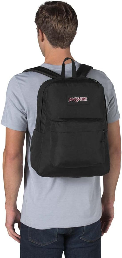 JanSport SuperBreak Plus Backpack – Neutral Tone Daypack for Minimalist Commuters, Lightweight Build
