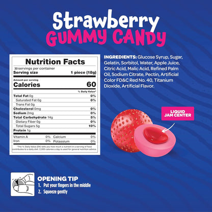 Jelly Filled Gummy Balls in Reusable Jar – Thoughtful Housewarming and Holiday Gift for Sweet Treat Enthusiasts