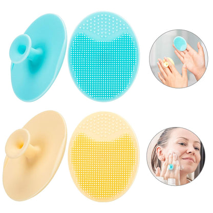 JEXCULL Face Wash Brush Pads – Hygienic Hang-Dry Design, Bacteria-Resistant Silicone for Clean Rinsing Every Time