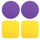 Yellow Square+Purple Round