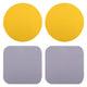 Yellow circular shape+gray square shape