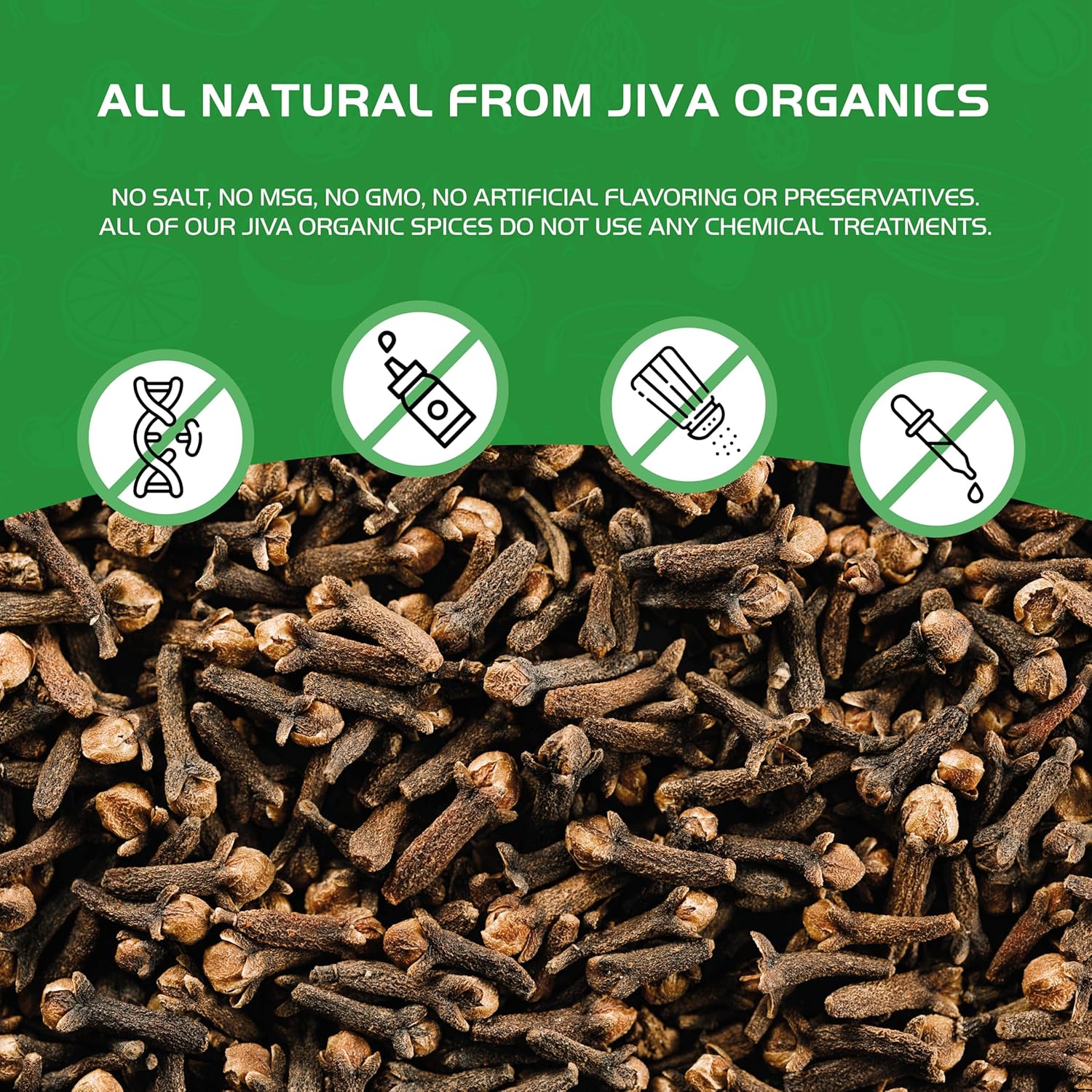 Jiva Organic Whole Cloves – Calming Whole Buds for Wind-Down Self-Care Steeps, 3.5 oz