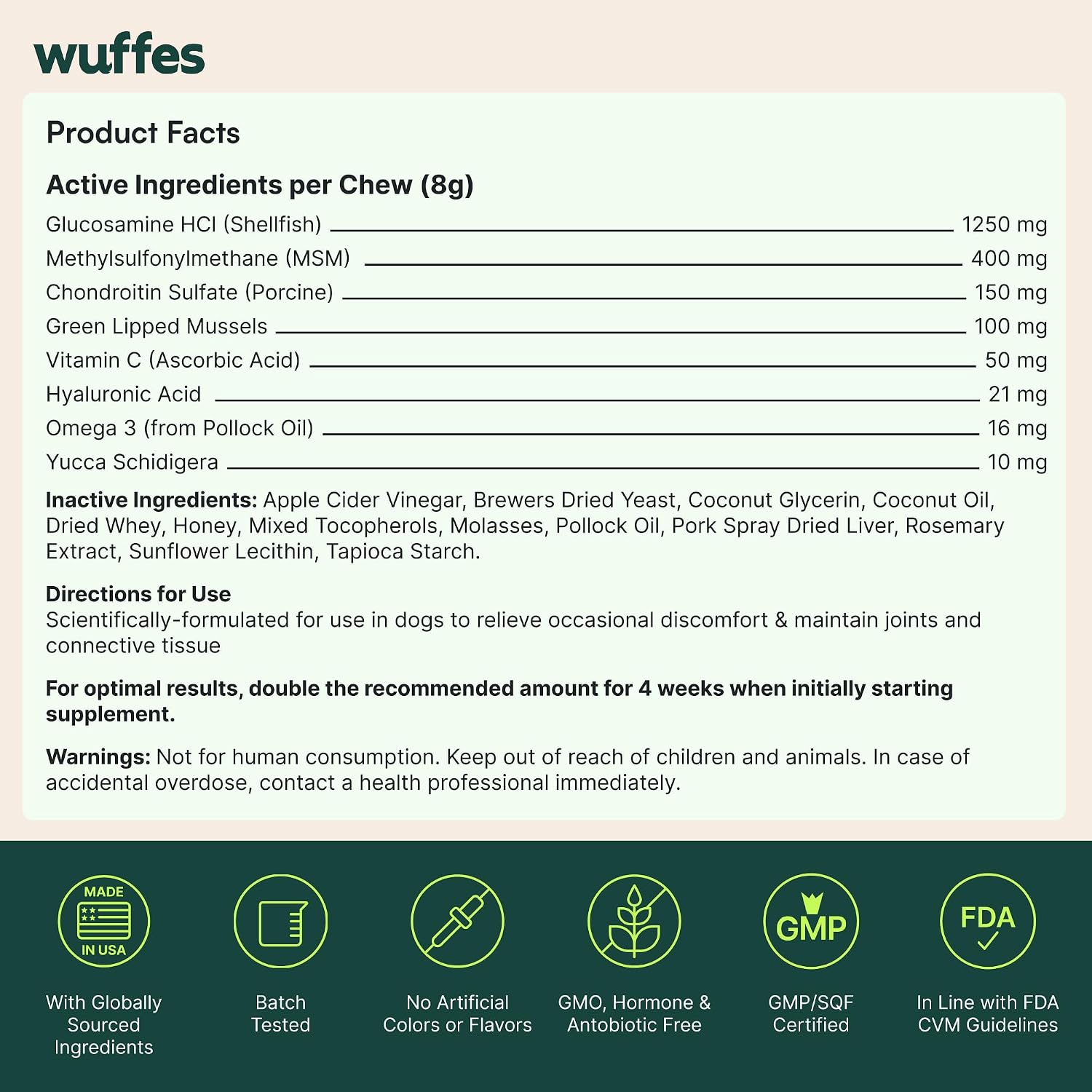 Joint Care Chews for Giant Breeds – Morning Routine Supplement for Stiff Senior Dogs