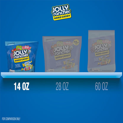 JOLLY RANCHER Individually Wrapped Hard Candy, Non-Melting Road Trip and Hiking Backpack Snack, 14 oz